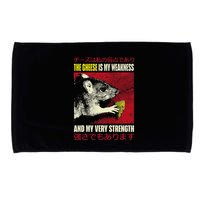The Cheese Is My Weakness And My Very Strength Rat Japanese Microfiber Hand Towel