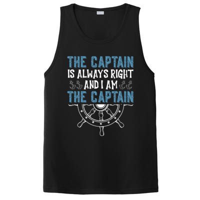 The Captain Is Always Right And I Am The Captain Funny PosiCharge Competitor Tank