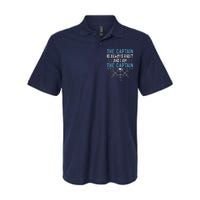 The Captain Is Always Right And I Am The Captain Funny Softstyle Adult Sport Polo