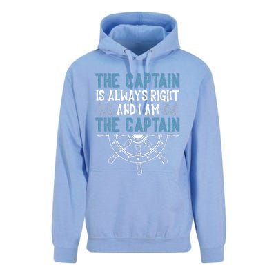 The Captain Is Always Right And I Am The Captain Funny Unisex Surf Hoodie