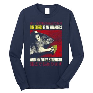 The Cheese Is My Weakness And My Very Strength Rat Japanese Long Sleeve Shirt