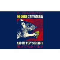 The Cheese Is My Weakness And My Very Strength Rat Japanese Bumper Sticker