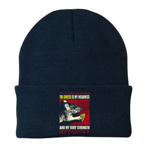 The Cheese Is My Weakness And My Very Strength Rat Japanese Knit Cap Winter Beanie