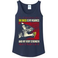 The Cheese Is My Weakness And My Very Strength Rat Japanese Ladies Essential Tank