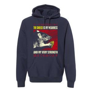 The Cheese Is My Weakness And My Very Strength Rat Japanese Premium Hoodie