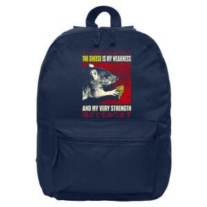 The Cheese Is My Weakness And My Very Strength Rat Japanese 16 in Basic Backpack