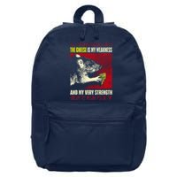 The Cheese Is My Weakness And My Very Strength Rat Japanese 16 in Basic Backpack