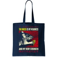 The Cheese Is My Weakness And My Very Strength Rat Japanese Tote Bag