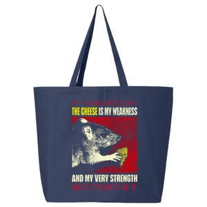 The Cheese Is My Weakness And My Very Strength Rat Japanese 25L Jumbo Tote