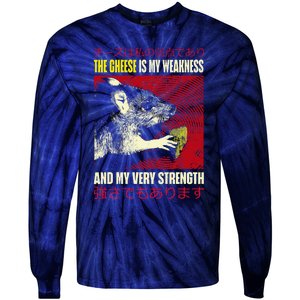 The Cheese Is My Weakness And My Very Strength Rat Japanese Tie-Dye Long Sleeve Shirt