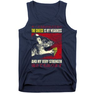 The Cheese Is My Weakness And My Very Strength Rat Japanese Tank Top