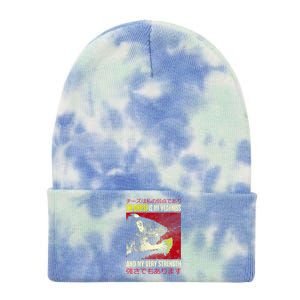 The Cheese Is My Weakness And My Very Strength Rat Japanese Tie Dye 12in Knit Beanie