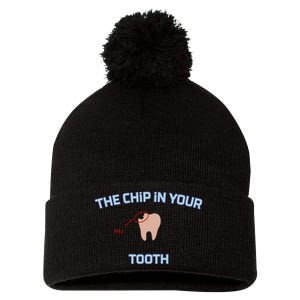 The Chip In Your Me Tooth Pom Pom 12in Knit Beanie