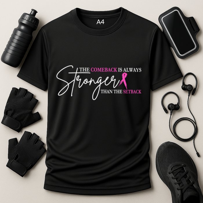 The Comeback Is Always Stronger Than The Set Back Breast Cancer Performance Shirt