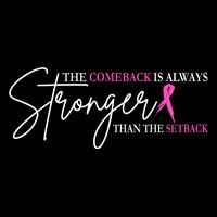 The Comeback Is Always Stronger Than The Set Back Breast Cancer Performance Shirt
