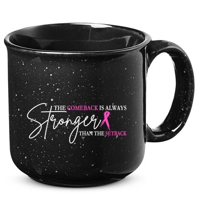 The Comeback Is Always Stronger Than The Set Back Breast Cancer 15oz Campfire Ceramic Mug