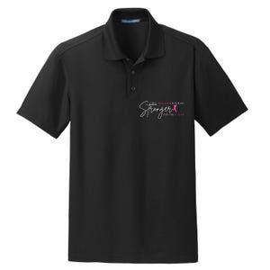 The Comeback Is Always Stronger Than The Set Back Breast Cancer Dry Zone Grid Polo