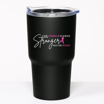 The Comeback Is Always Stronger Than The Set Back Breast Cancer Tumbler