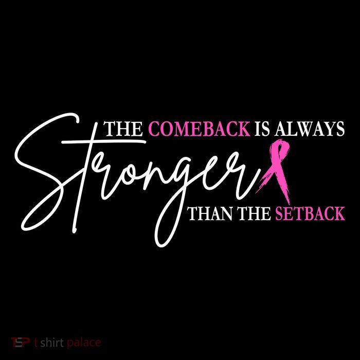 The Comeback Is Always Stronger Than The Set Back Breast Cancer Crop Top