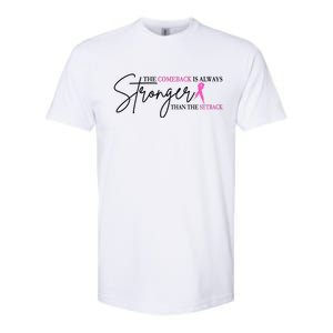 The Comeback Is Always Stronger Than The Set Back Breast Cancer Softstyle CVC T-Shirt