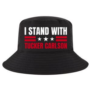 Tucker Carlson I Stand With Him, Men Women, I Stand With Tucker Carlson Cool Comfort Performance Bucket Hat