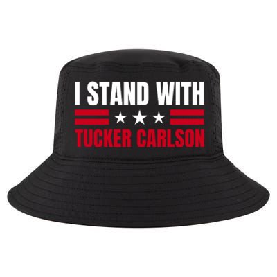 Tucker Carlson I Stand With Him, Men Women, I Stand With Tucker Carlson Cool Comfort Performance Bucket Hat