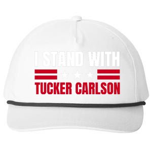 Tucker Carlson I Stand With Him, Men Women, I Stand With Tucker Carlson Snapback Five-Panel Rope Hat