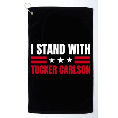 Tucker Carlson I Stand With Him, Men Women, I Stand With Tucker Carlson Golf Towel