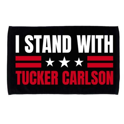 Tucker Carlson I Stand With Him, Men Women, I Stand With Tucker Carlson Microfiber Hand Towel