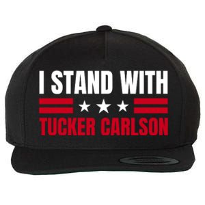 Tucker Carlson I Stand With Him, Men Women, I Stand With Tucker Carlson Wool Snapback Cap