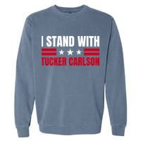 Tucker Carlson I Stand With Him, Men Women, I Stand With Tucker Carlson Garment-Dyed Sweatshirt