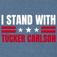 Tucker Carlson I Stand With Him, Men Women, I Stand With Tucker Carlson Garment-Dyed Sweatshirt