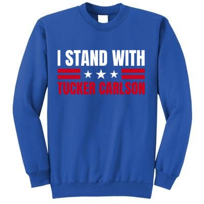 Tucker Carlson I Stand With Him, Men Women, I Stand With Tucker Carlson Sweatshirt