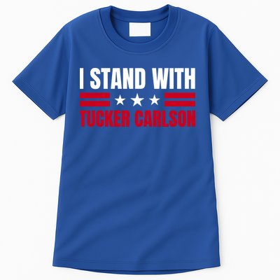 Tucker Carlson I Stand With Him, Men Women, I Stand With Tucker Carlson Tall T-Shirt