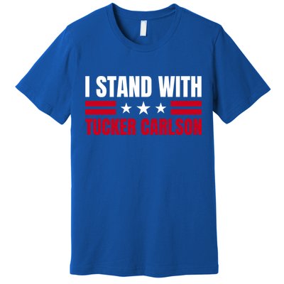 Tucker Carlson I Stand With Him, Men Women, I Stand With Tucker Carlson Premium T-Shirt