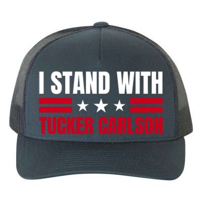 Tucker Carlson I Stand With Him, Men Women, I Stand With Tucker Carlson Yupoong Adult 5-Panel Trucker Hat