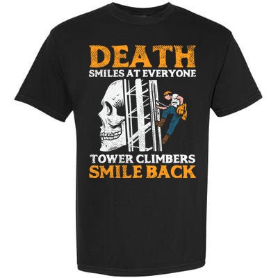 Tower Climber, Industrial Climber Garment-Dyed Heavyweight T-Shirt