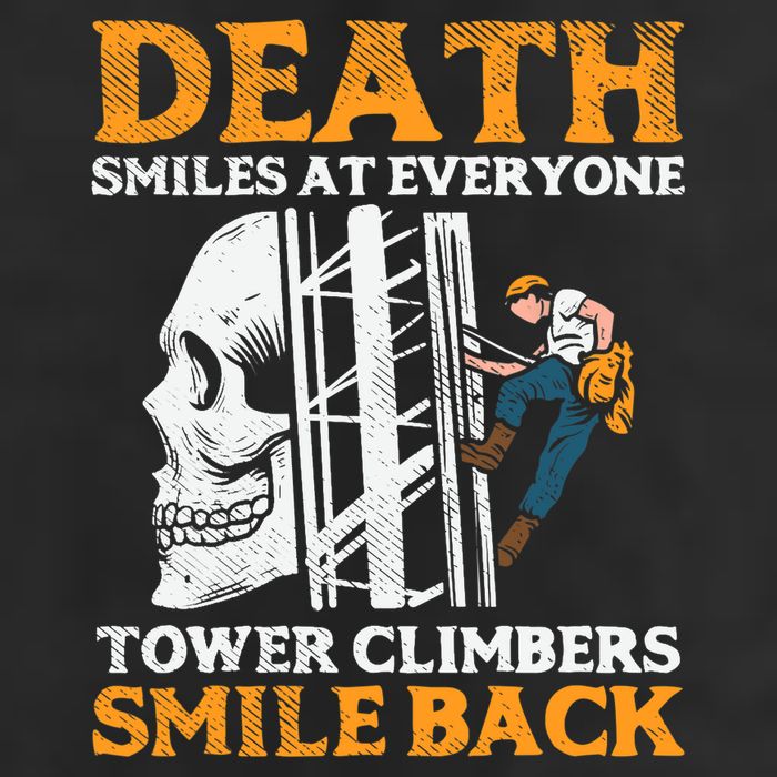 Tower Climber, Industrial Climber 7 Panel Mesh Trucker Snapback Hat