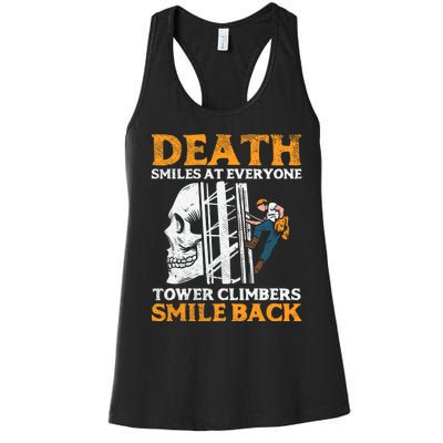 Tower Climber, Industrial Climber Women's Racerback Tank