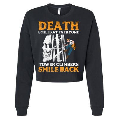 Tower Climber, Industrial Climber Cropped Pullover Crew