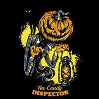 The Candy Inspector Funny Halloween Poster