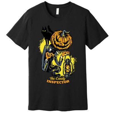 The Candy Inspector Funny Halloween Premium T-Shirt