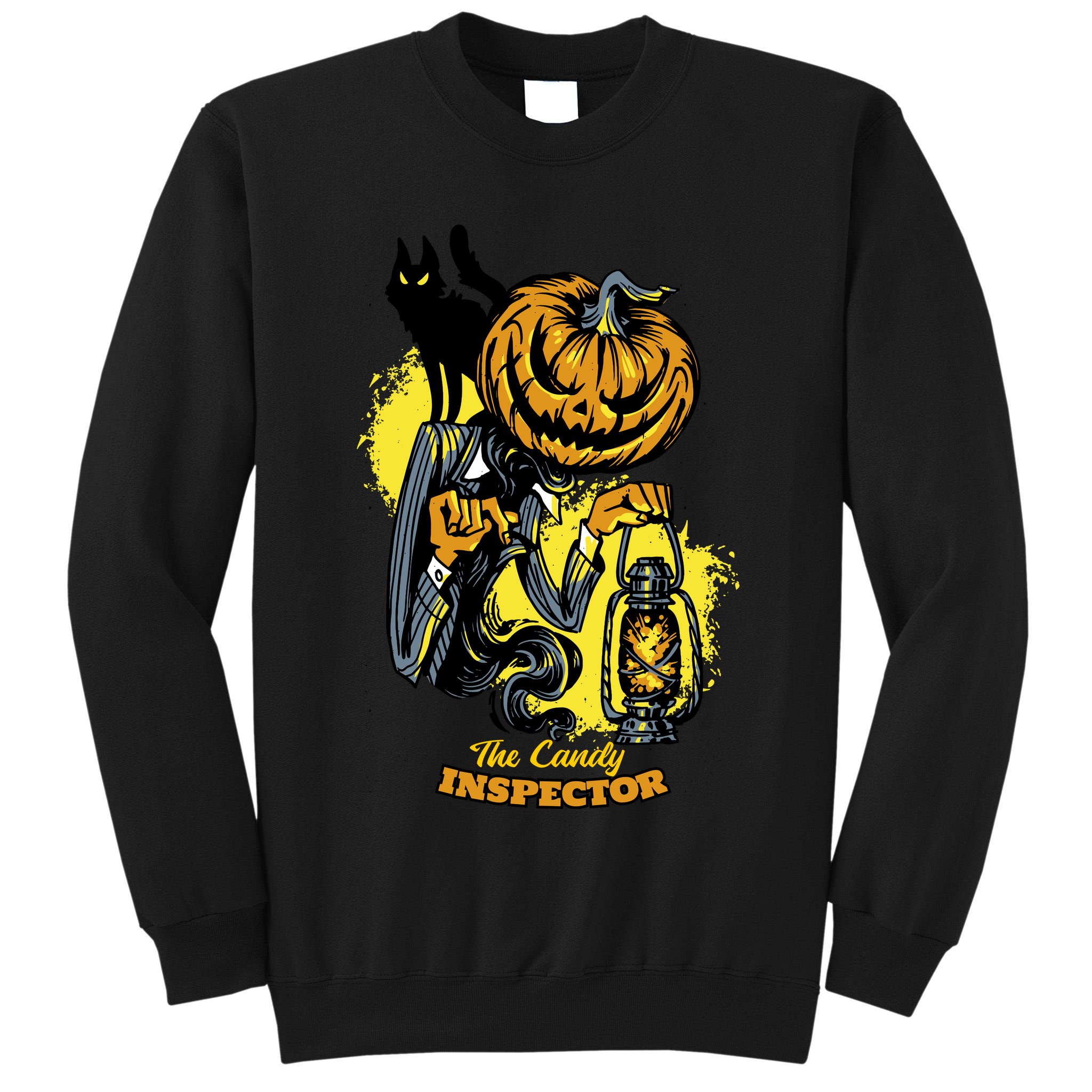 The Candy Inspector Funny Halloween Tall Sweatshirt