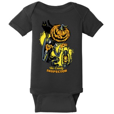 The Candy Inspector Funny Halloween Baby Bodysuit