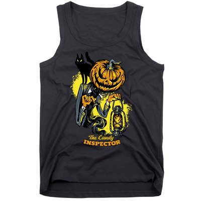 The Candy Inspector Funny Halloween Tank Top