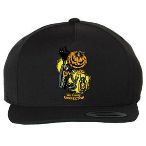 The Candy Inspector Funny Halloween Wool Snapback Cap