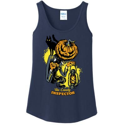 The Candy Inspector Funny Halloween Ladies Essential Tank