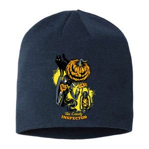 The Candy Inspector Funny Halloween Sustainable Beanie