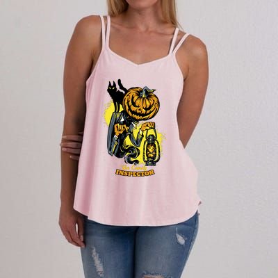 The Candy Inspector Funny Halloween Women's Strappy Tank