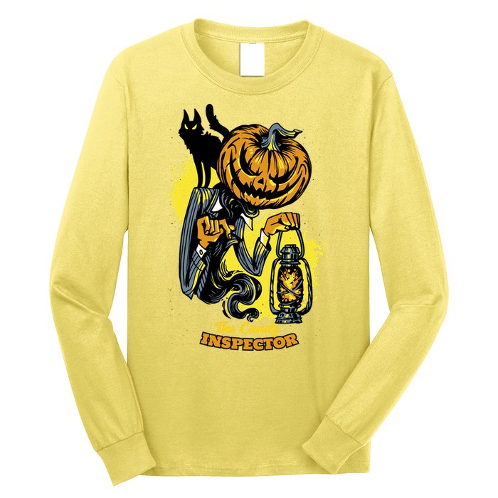 The Candy Inspector Funny Halloween Long Sleeve Shirt
